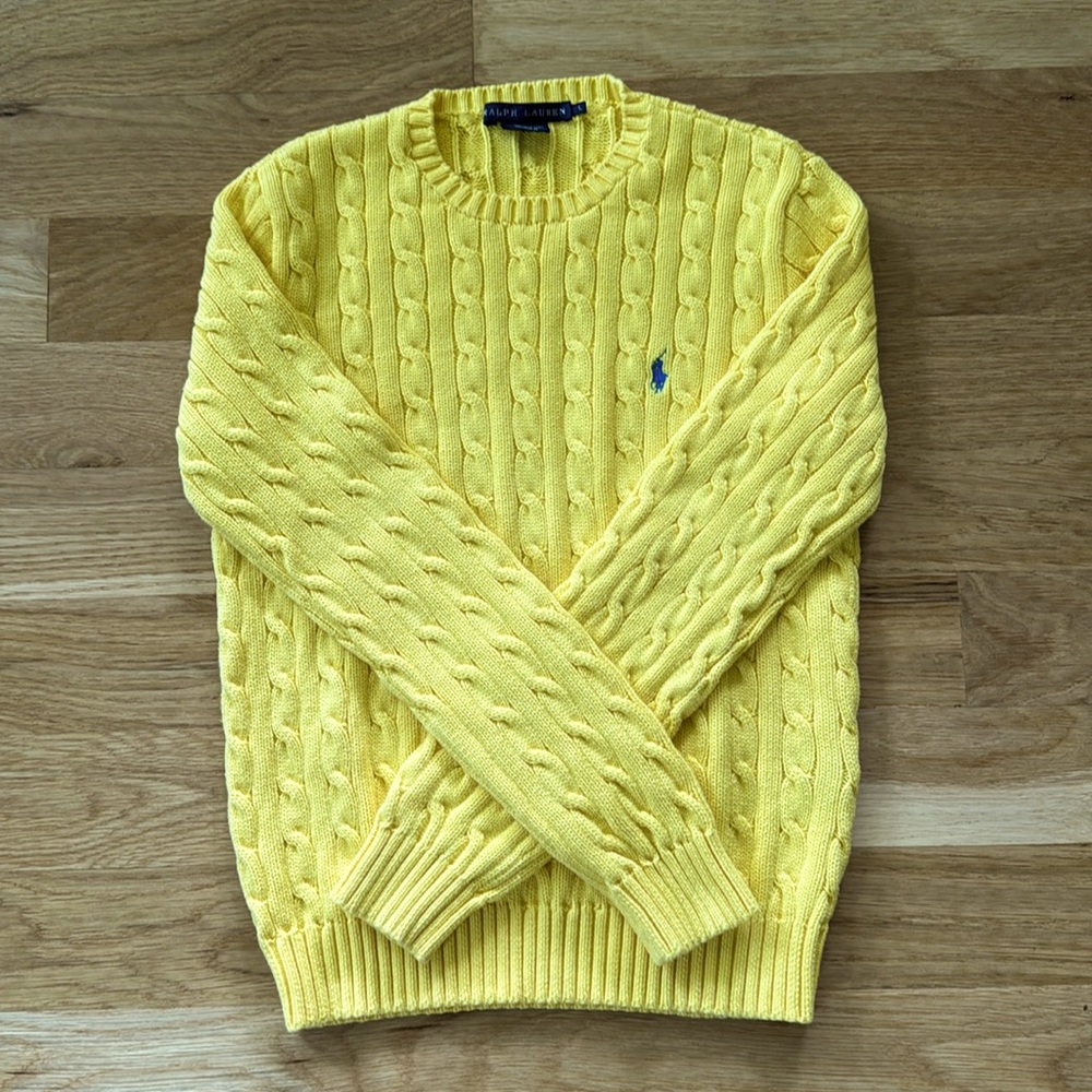 Ralph Lauren Sweater Yellow Large